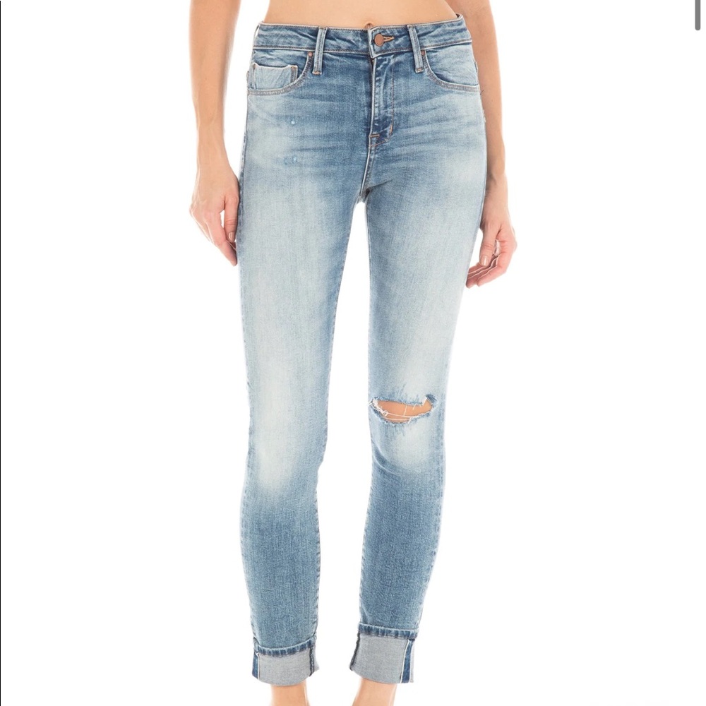 Fidelity Gwen Jeans High Rise Super Skinny Brand New Ripper Blue